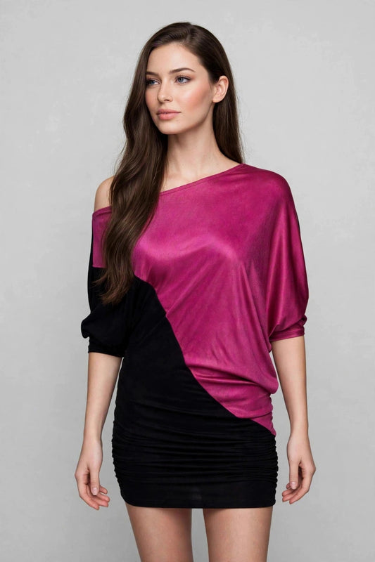 Minivestido DOUBLE TROUBLE (PinkShine)