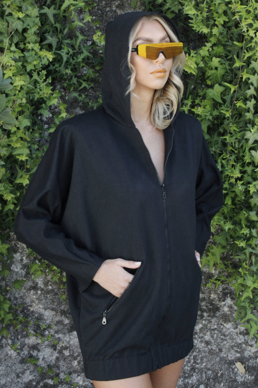 VESTIDO/HOODIE "BATSLEEVE"