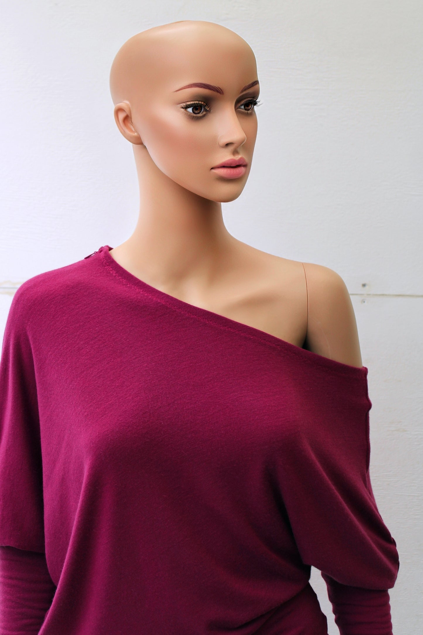 ASYMETRIC MAGENTA MINI/MIDI VESTIDO TRANSFORMABLE
