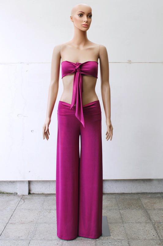 PALAZZO + BANDEAU MAGENTA KILL