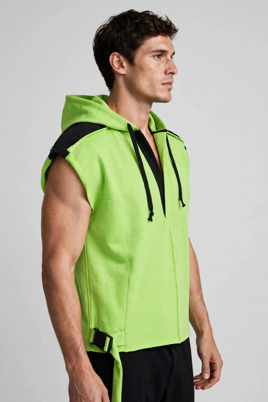 Tunic BOXY Hoodie (Green/Black)