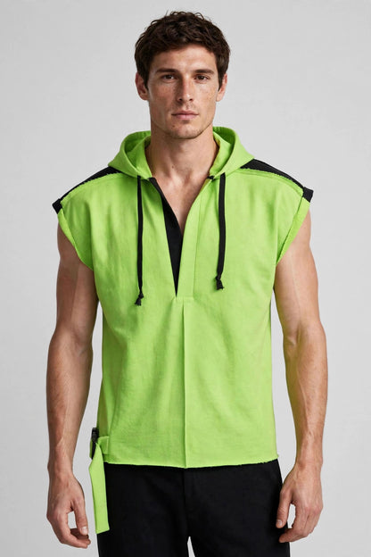 Tunic BOXY Hoodie (Green/Black)