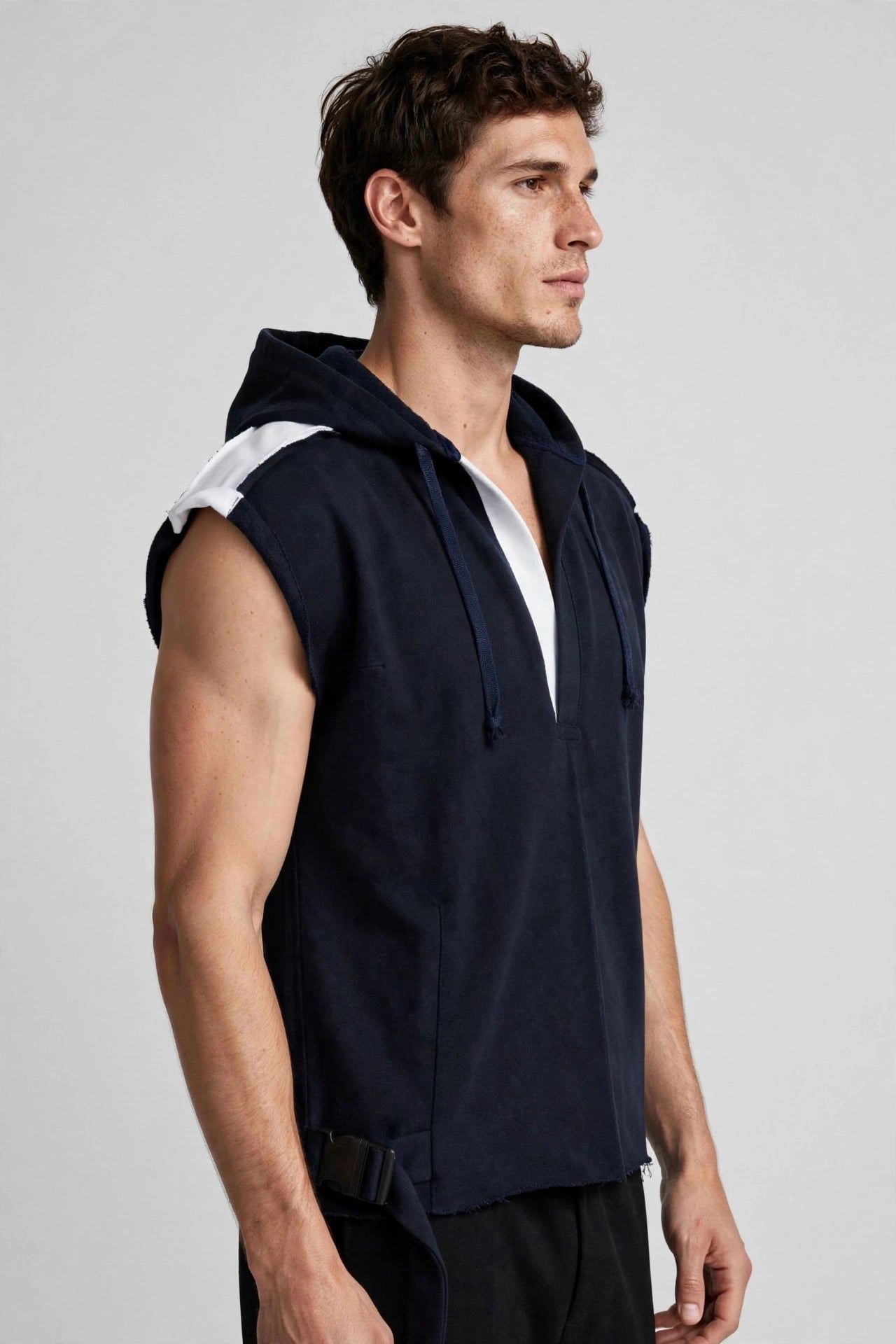 Tunic BOXY Hoodie (Navy/White)