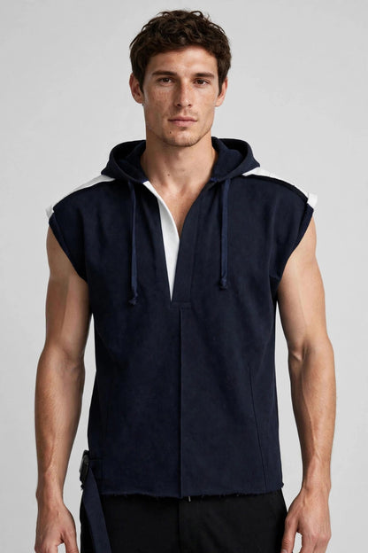 Tunic BOXY Hoodie (Navy/White)
