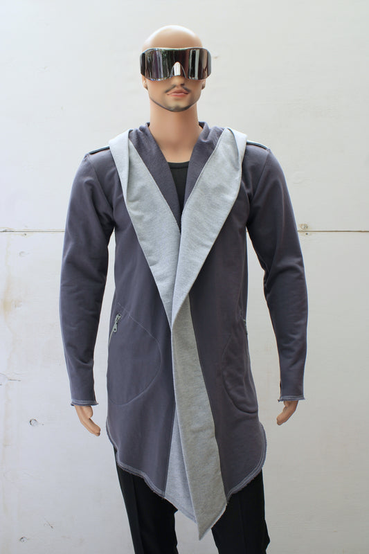 HOODIE " DYSTOPIC " 2.0 ( Acero )