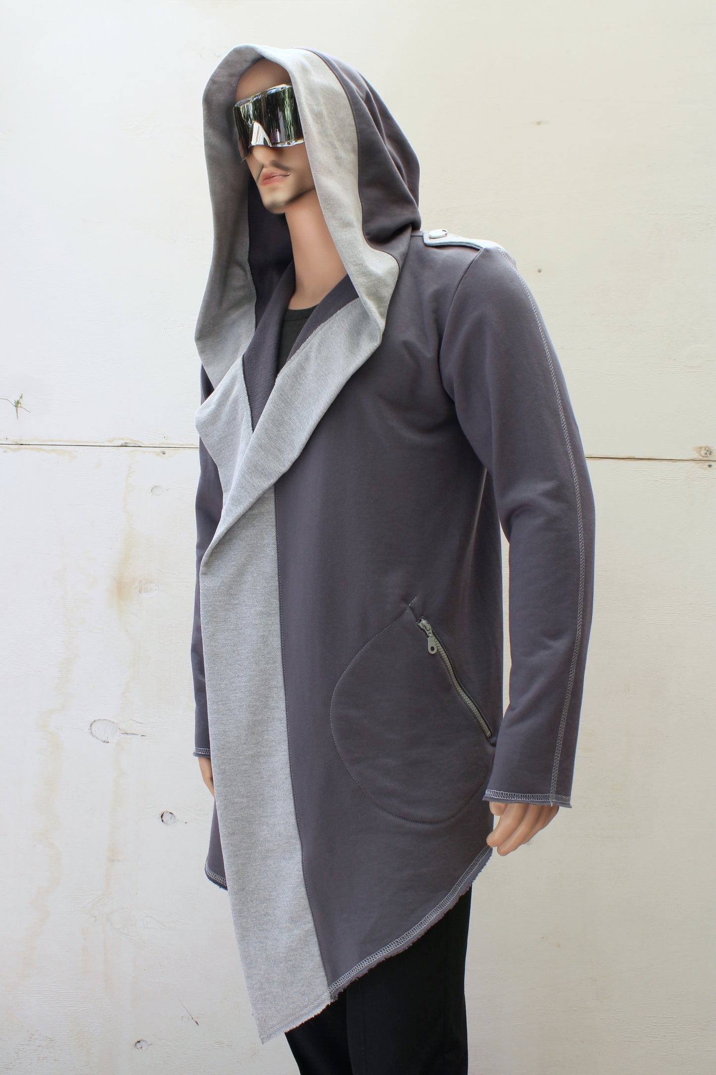 HOODIE " DYSTOPIC " 2.0 ( Acero )