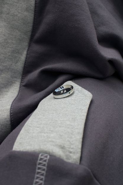 HOODIE " DYSTOPIC " 2.0 ( Acero )