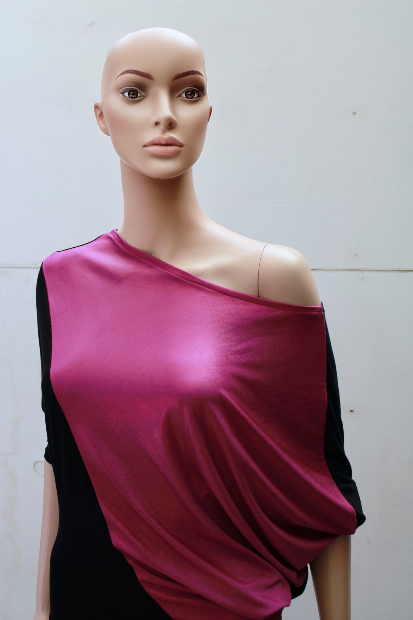 "DOUBLE TROUBLE" ASYMETRIC PinkShine MINIDRESS