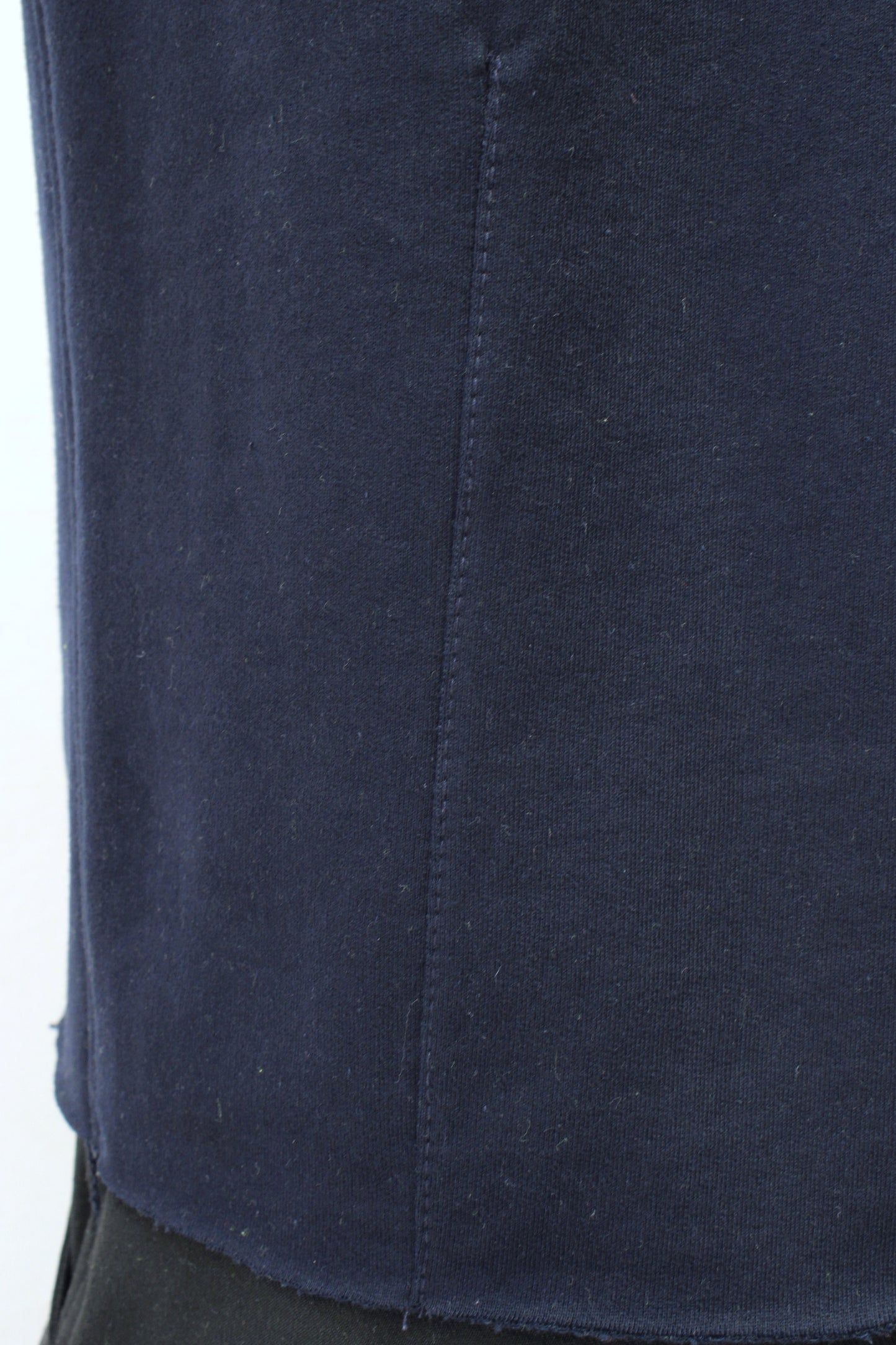 "SLEEVELESS" TUNIC HOODIE ( Navy/White )