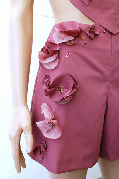SHORT EVASÉE BORDADO