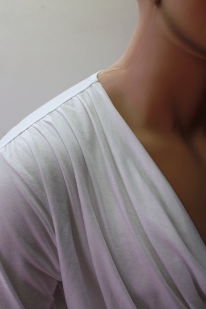 T-SHIRT "ASYMETRIC"  ( White Long Sleeve )