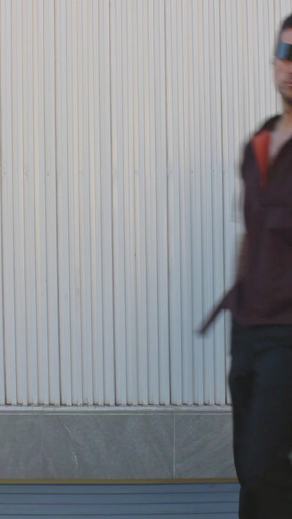 "SLEEVELESS" TUNIC HOODIE ( Choco/Terra )