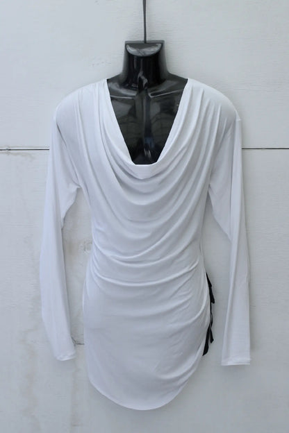 T-SHIRT "ASYMETRIC"  ( White Long Sleeve )